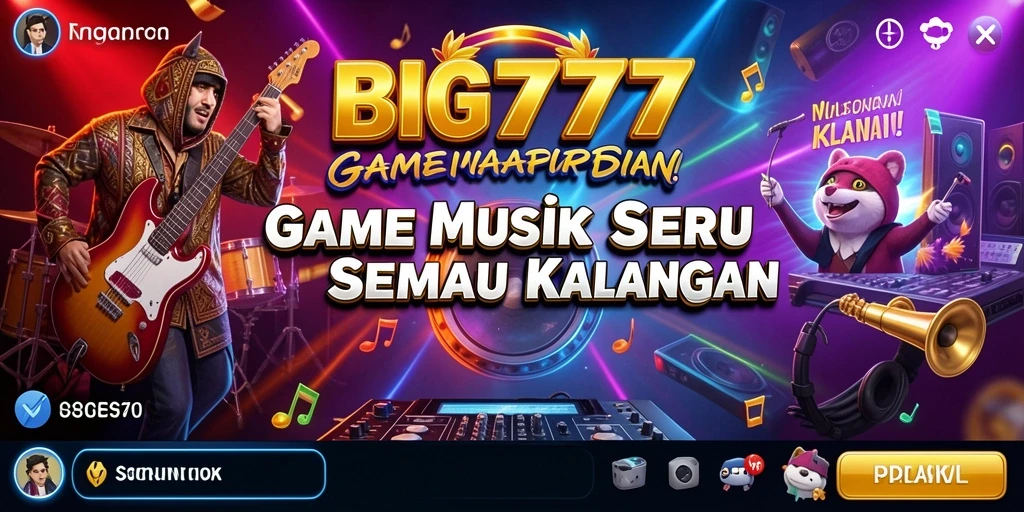 Tangkapan layar gameplay <strong>BIG777</strong> menampilkan pengalaman musik yang seru dan interaktif.