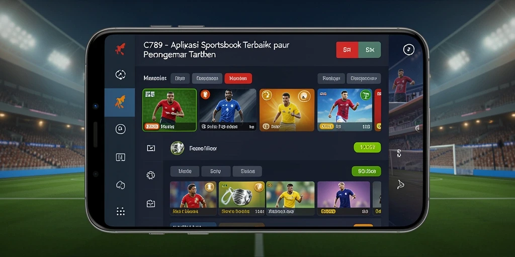 Gameplay menarik aplikasi C789 yang menawarkan taruhan olahraga secara langsung.
