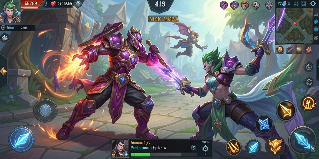 Screenshot utama EE789 menampilkan aksi pertarungan yang mendebarkan.