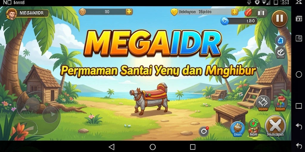 Tampilan gameplay seru dan menghibur dari MEGAIDR.