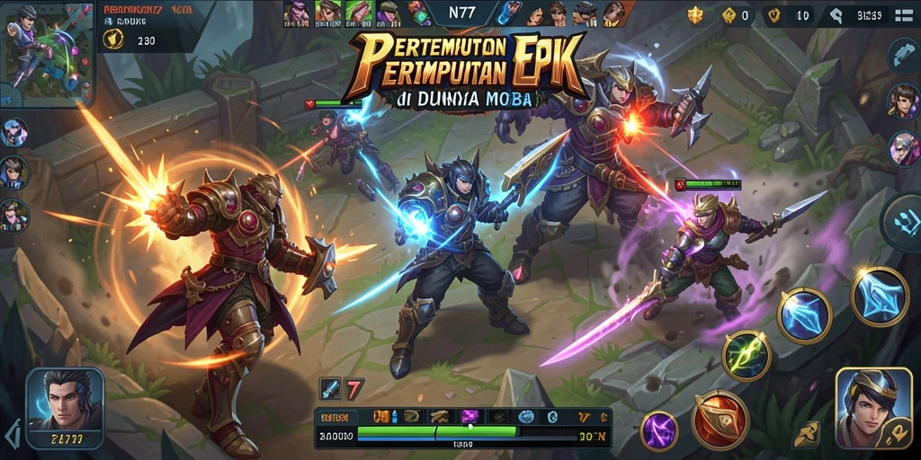 Tangkapan layar gameplay NV77 yang menampilkan aksi pertempuran yang mendebarkan.