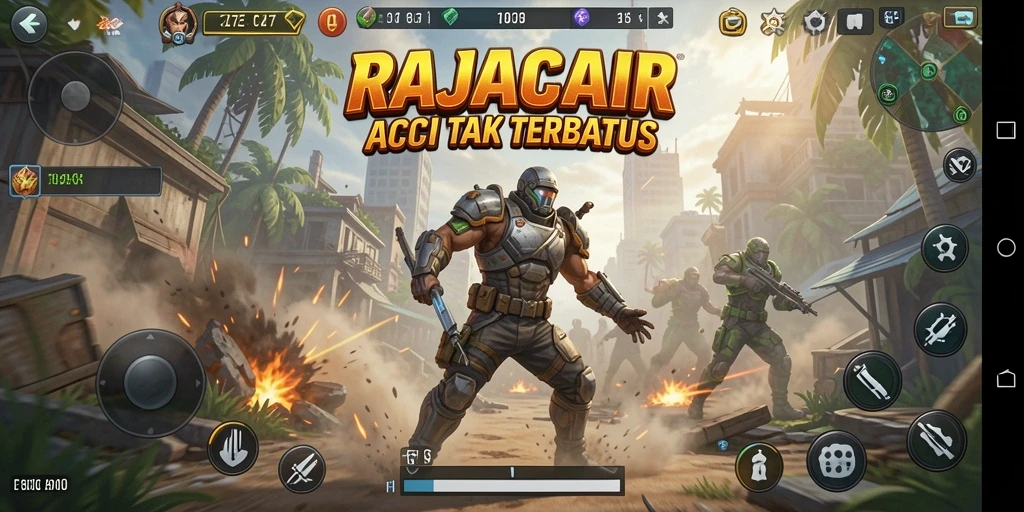 Tangkapan layar dari gameplay RAJACAIR yang mendebarkan.