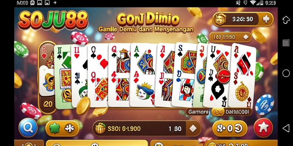 Tampilan menarik dari gameplay SOJU88 yang penuh warna.