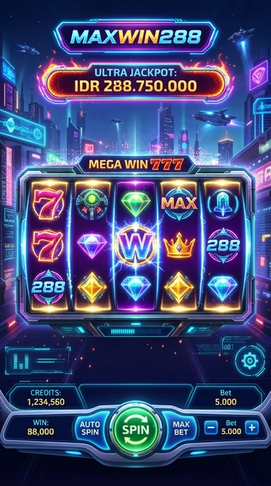 Screenshot aplikasi maxwin288 dengan berbagai pilihan kategori tersedia.
